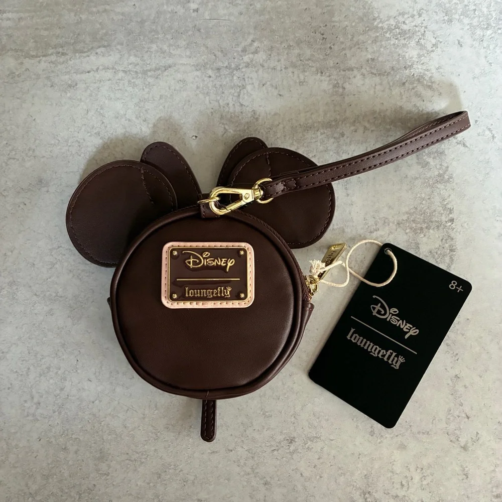 Loungefly X Disney Minnie Mouse Chocolate Sprinkle Coin Purse Lollipop Wristlet